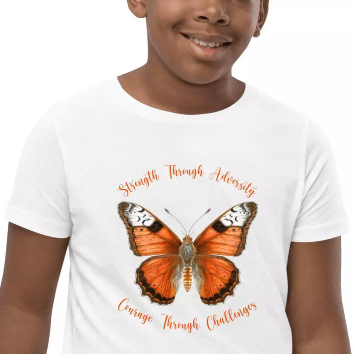 Custom Vintage Orange Butterflies T-Shirt - ART-TSH034 - ARTFULANE