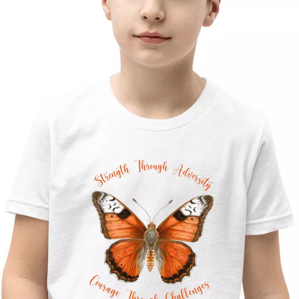 Custom Vintage Orange Butterflies T-Shirt - ART-TSH034 - ARTFULANE