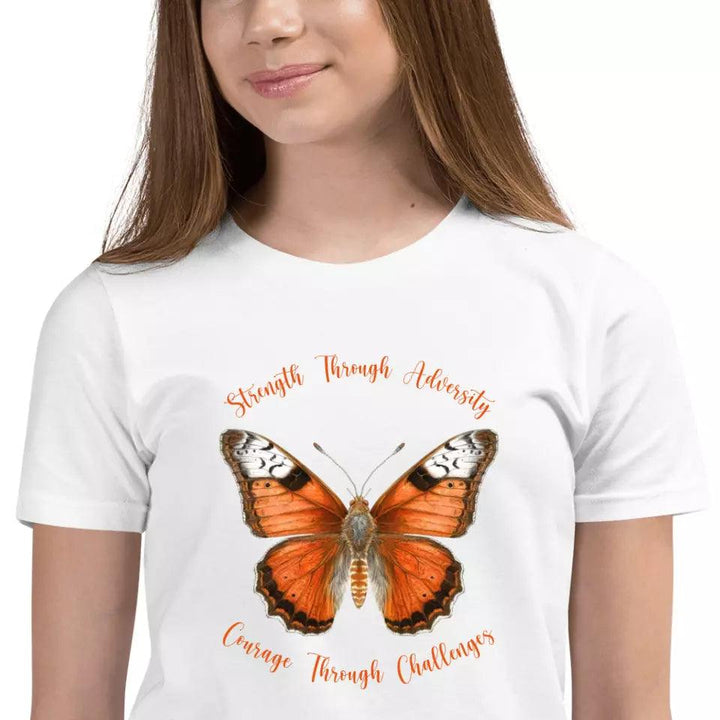 Custom Vintage Orange Butterflies T-Shirt - ART-TSH034 - ARTFULANE