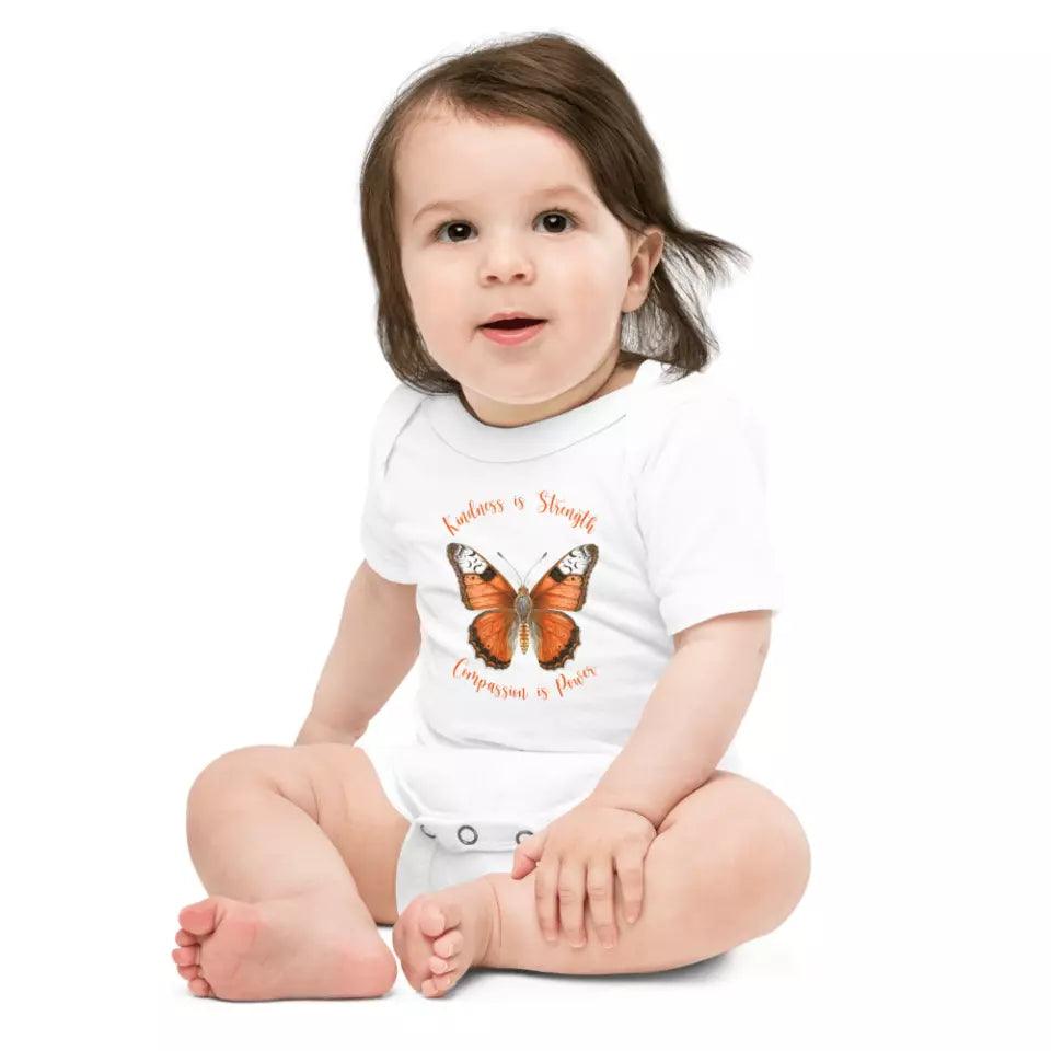 Custom Vintage Orange Butterflies T-Shirt - ART-TSH034 - ARTFULANE