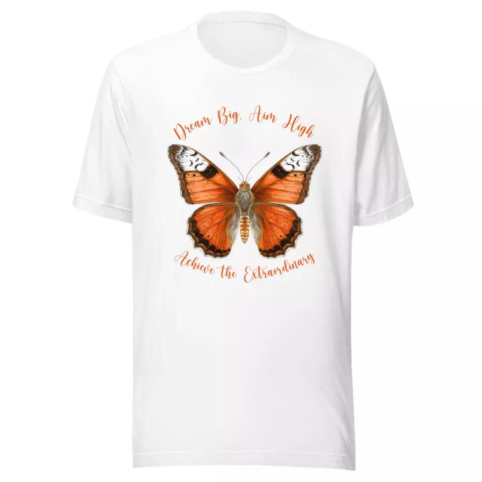 Custom Vintage Orange Butterflies T-Shirt - ART-TSH034 - ARTFULANE