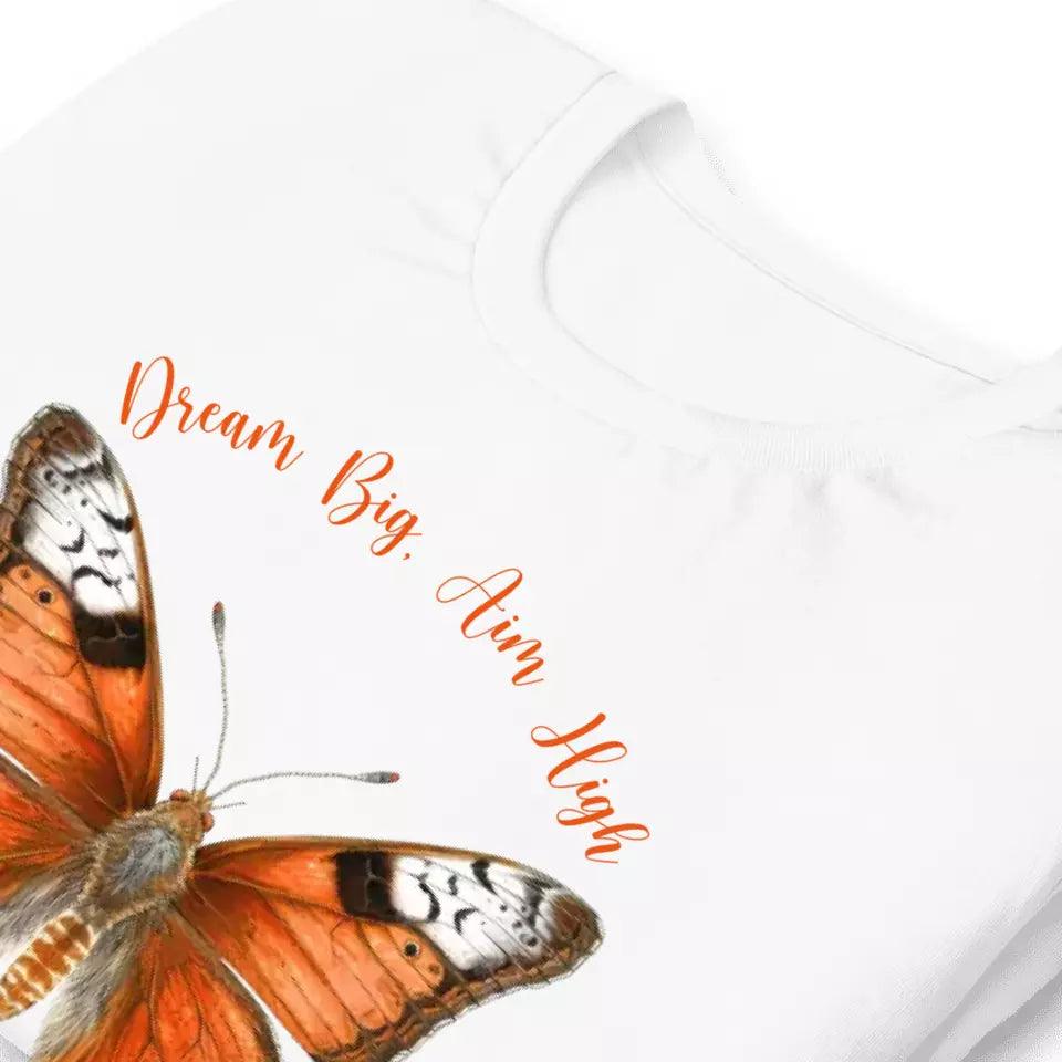 Custom Vintage Orange Butterflies T-Shirt - ART-TSH034 - ARTFULANE