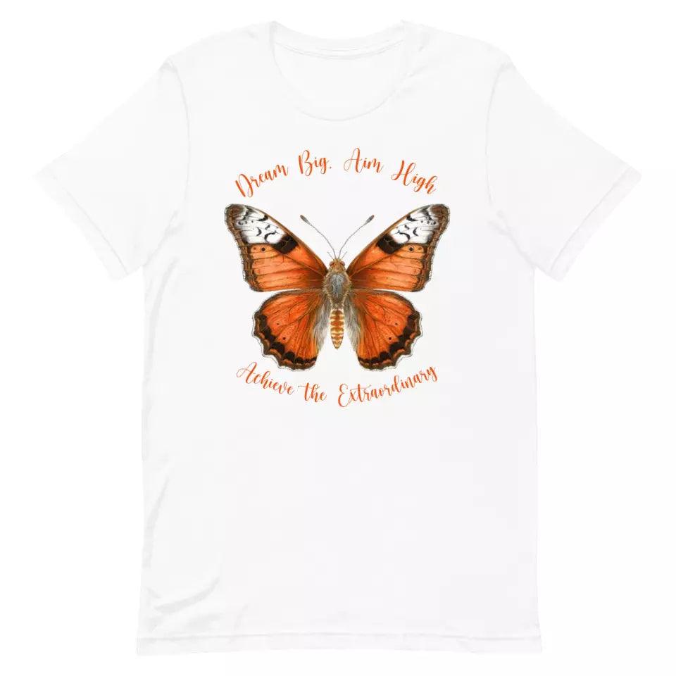 Custom Vintage Orange Butterflies T-Shirt - ART-TSH034 - ARTFULANE