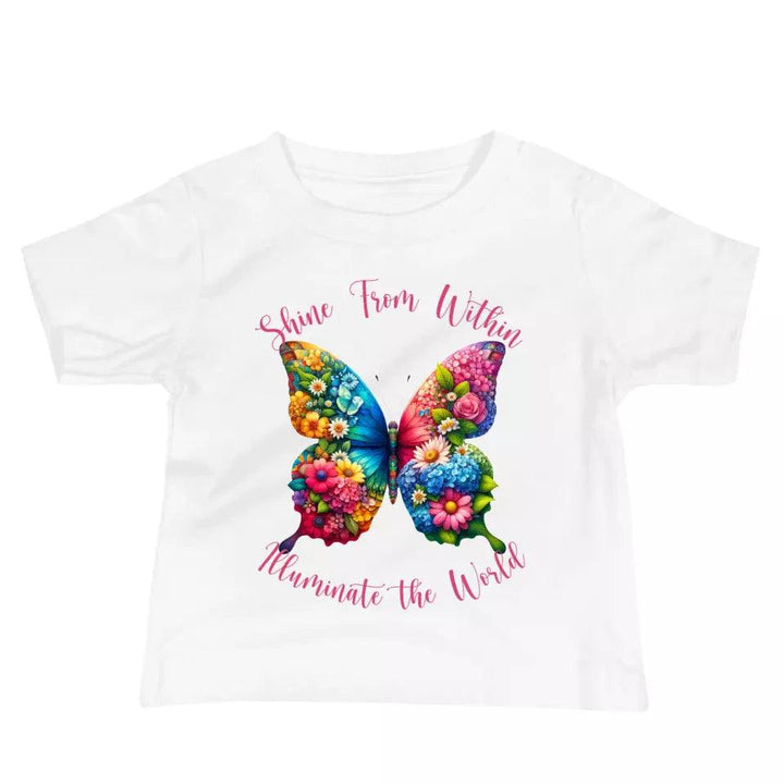 Custom Beautiful Floral Butterflies T-Shirt - ART-TSH036 - ARTFULANE