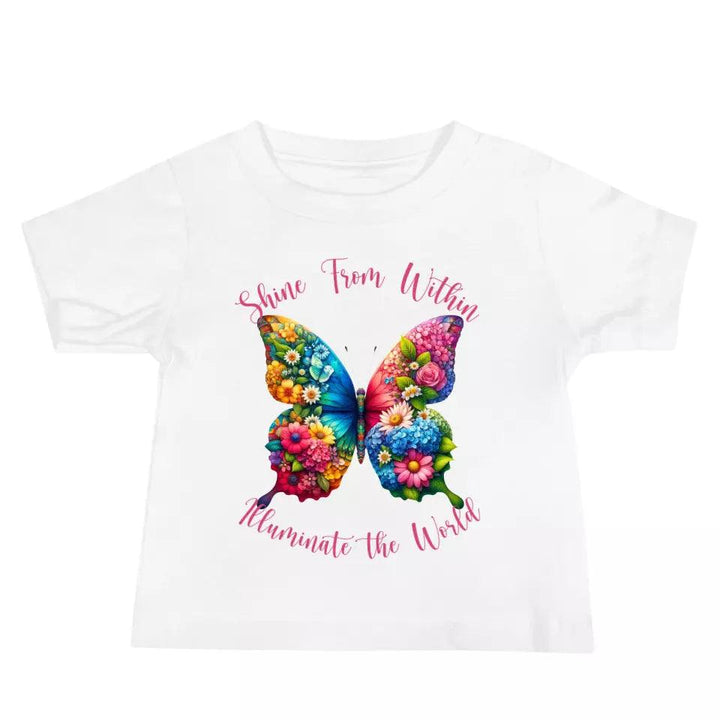 Custom Beautiful Floral Butterflies T-Shirt - ART-TSH036 - ARTFULANE