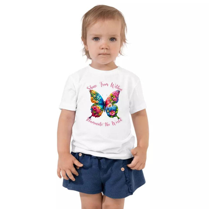 Custom Beautiful Floral Butterflies T-Shirt - ART-TSH036 - ARTFULANE