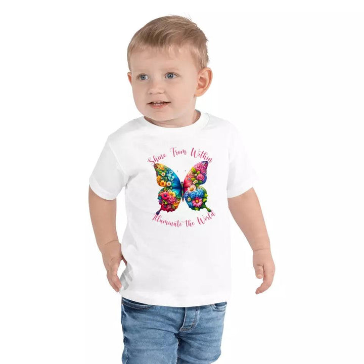 Custom Beautiful Floral Butterflies T-Shirt - ART-TSH036 - ARTFULANE