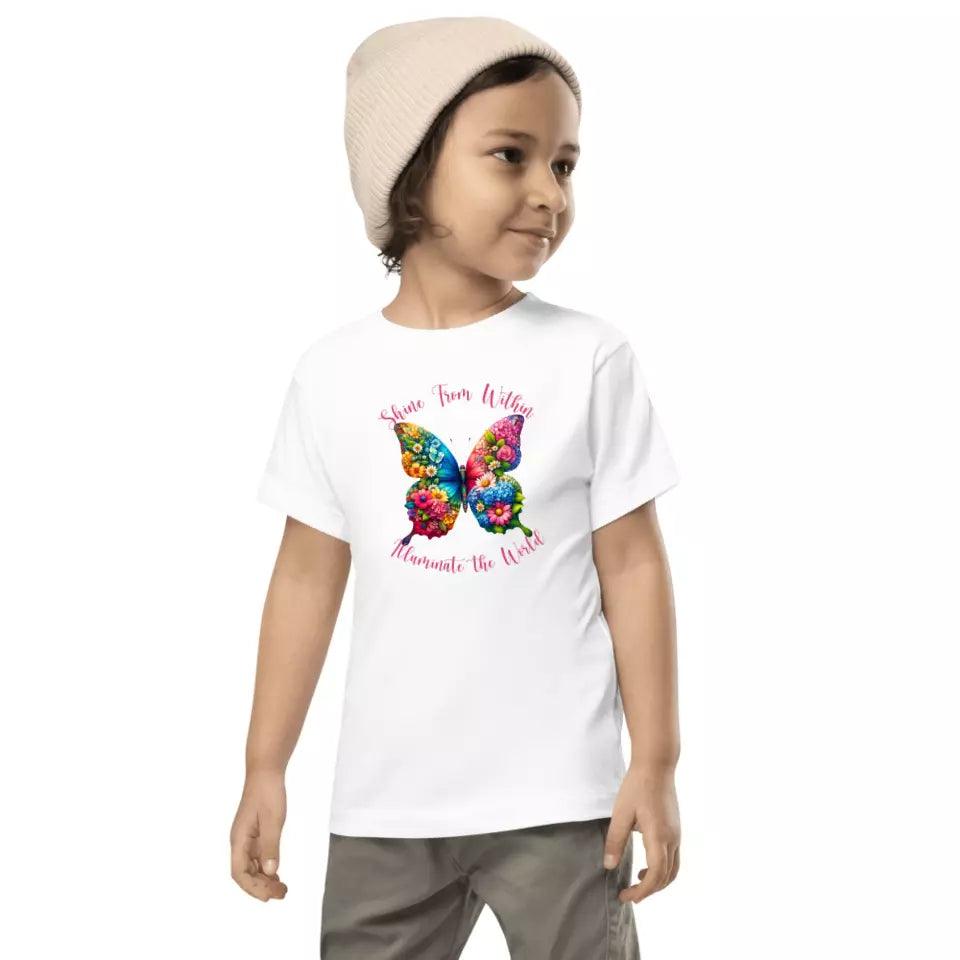 Custom Beautiful Floral Butterflies T-Shirt - ART-TSH036 - ARTFULANE