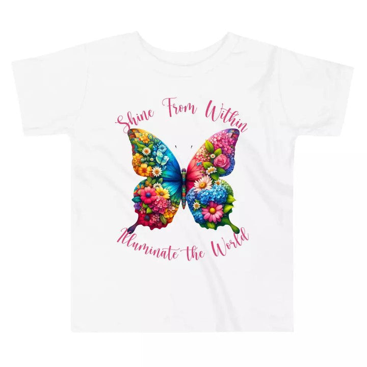 Custom Beautiful Floral Butterflies T-Shirt - ART-TSH036 - ARTFULANE