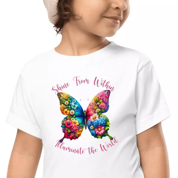 Custom Beautiful Floral Butterflies T-Shirt - ART-TSH036 - ARTFULANE