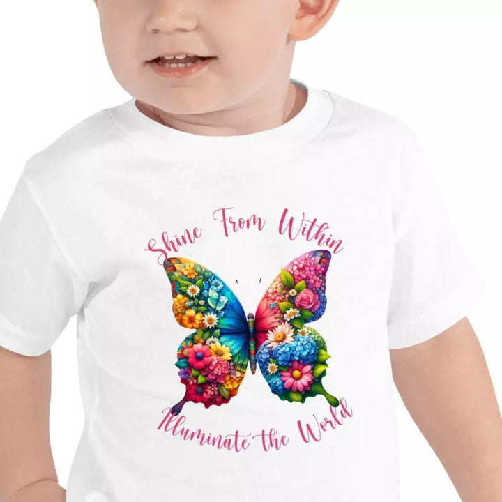 Custom Beautiful Floral Butterflies T-Shirt - ART-TSH036 - ARTFULANE