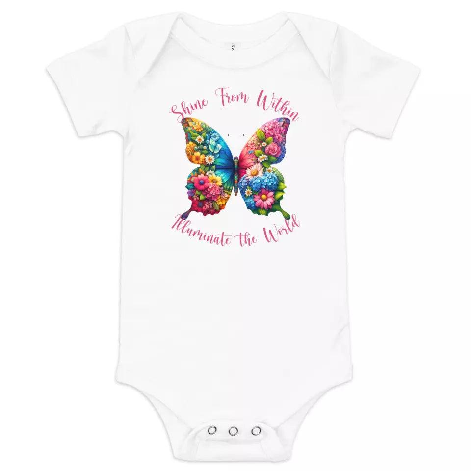 Custom Beautiful Floral Butterflies T-Shirt - ART-TSH036 - ARTFULANE