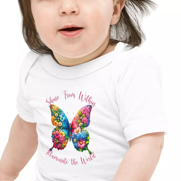 Custom Beautiful Floral Butterflies T-Shirt - ART-TSH036 - ARTFULANE