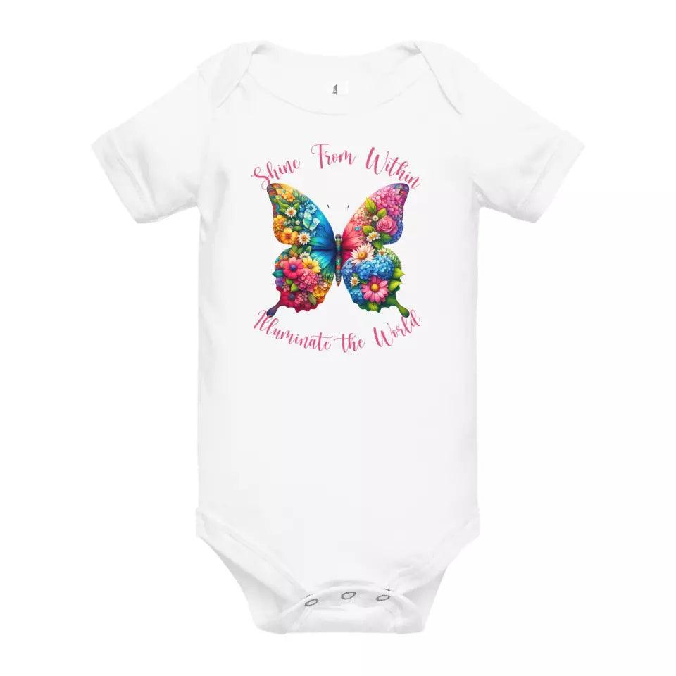 Custom Beautiful Floral Butterflies T-Shirt - ART-TSH036 - ARTFULANE