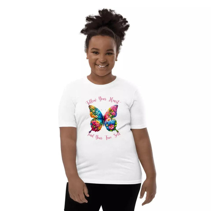 Custom Beautiful Floral Butterflies T-Shirt - ART-TSH036 - ARTFULANE