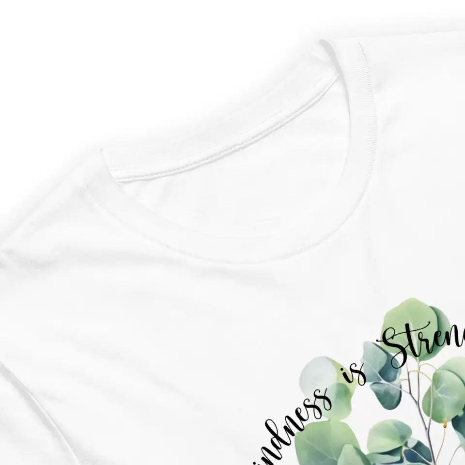 Custom Watercolor Butterflies on Botanicals T-Shirt - ART-TSH037 - ARTFULANE