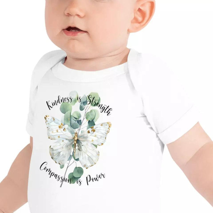 Custom Watercolor Butterflies on Botanicals T-Shirt - ART-TSH037 - ARTFULANE