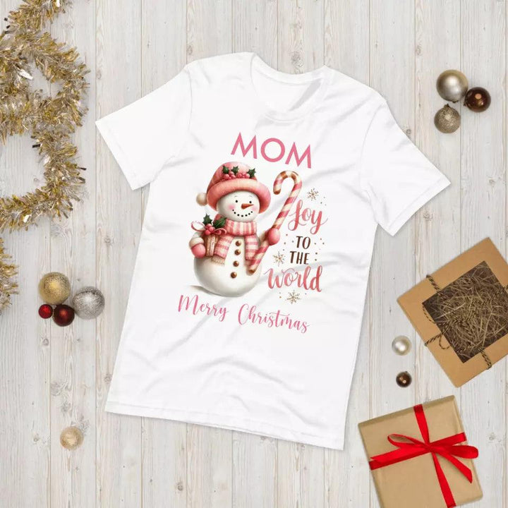 Custom Pink Christmas T-Shirt - ART-TSH041 - ARTFULANE