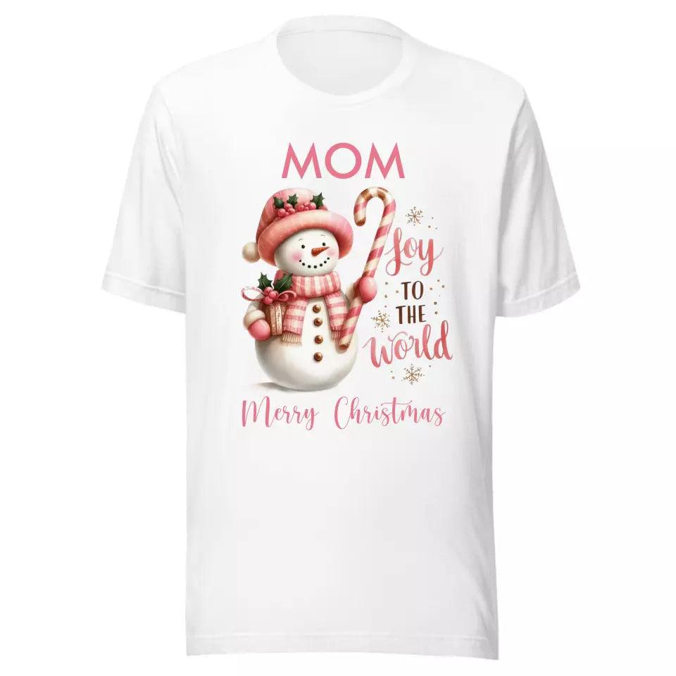 Custom Pink Christmas T-Shirt - ART-TSH041 - ARTFULANE