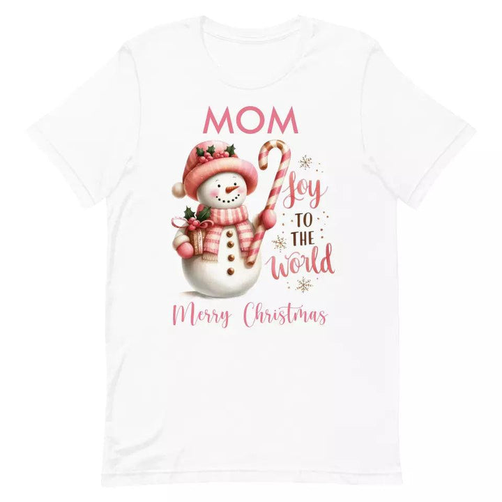 Custom Pink Christmas T-Shirt - ART-TSH041 - ARTFULANE