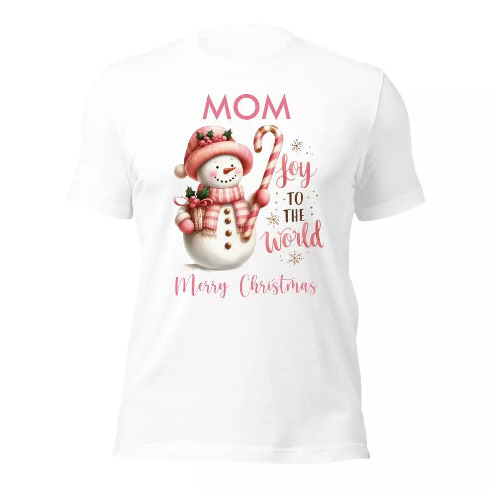 Custom Pink Christmas T-Shirt - ART-TSH041 - ARTFULANE