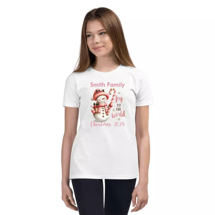 Custom Pink Christmas T-Shirt - ART-TSH041 - ARTFULANE