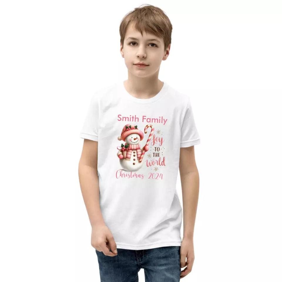 Custom Pink Christmas T-Shirt - ART-TSH041 - ARTFULANE