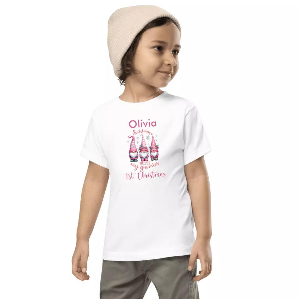 Custom Pink Christmas T-Shirt - ART-TSH042 - ARTFULANE