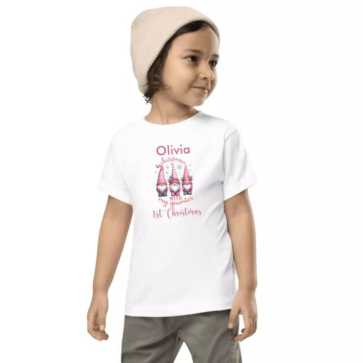 Custom Pink Christmas T-Shirt - ART-TSH042 - ARTFULANE