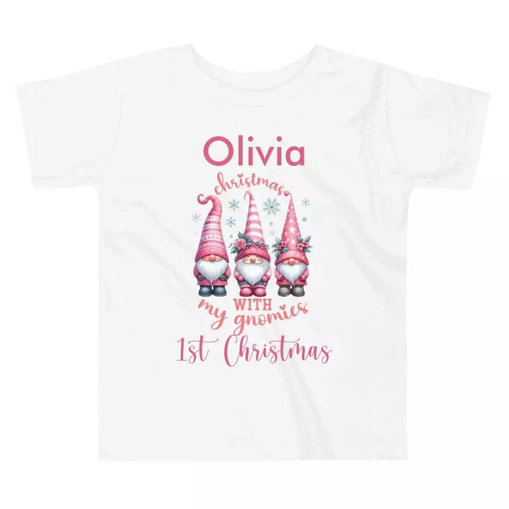 Custom Pink Christmas T-Shirt - ART-TSH042 - ARTFULANE