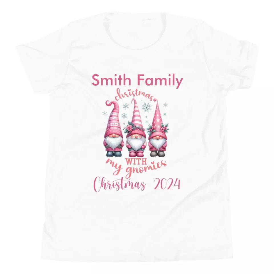 Custom Pink Christmas T-Shirt - ART-TSH042 - ARTFULANE