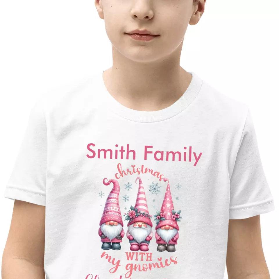 Custom Pink Christmas T-Shirt - ART-TSH042 - ARTFULANE