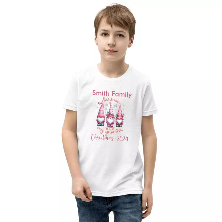 Custom Pink Christmas T-Shirt - ART-TSH042 - ARTFULANE