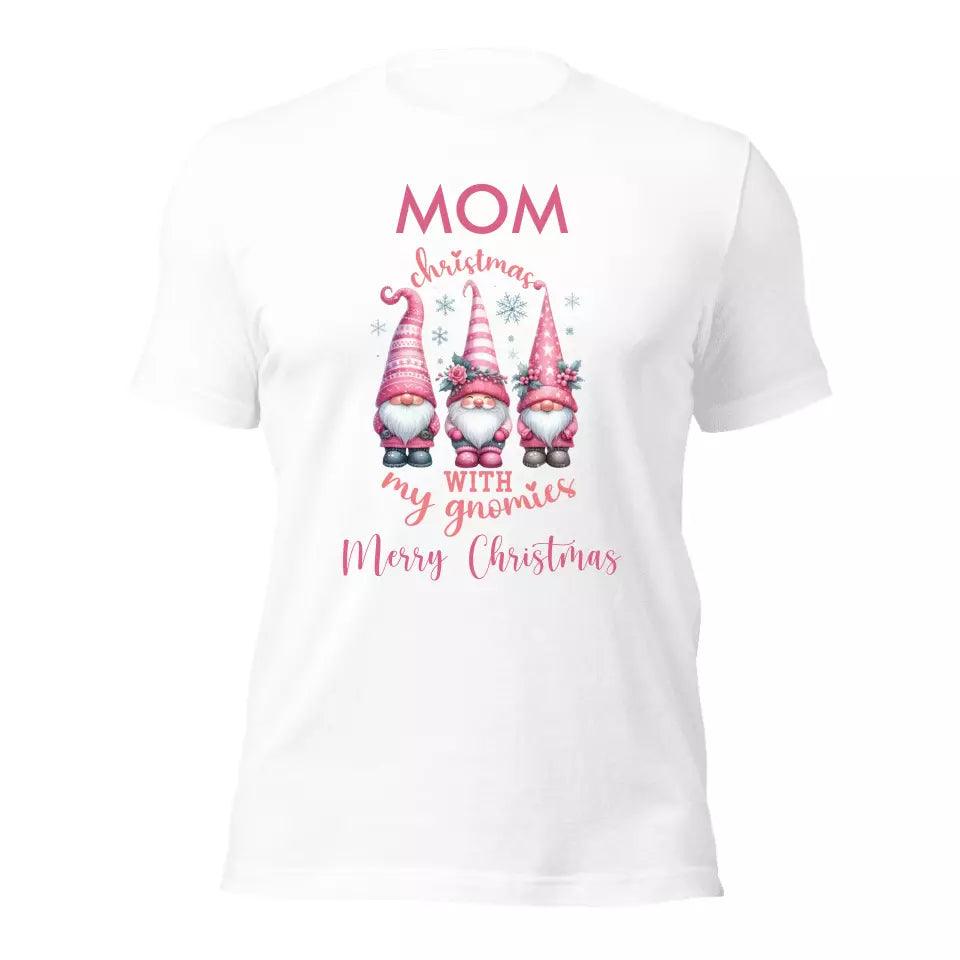 Custom Pink Christmas T-Shirt - ART-TSH042 - ARTFULANE