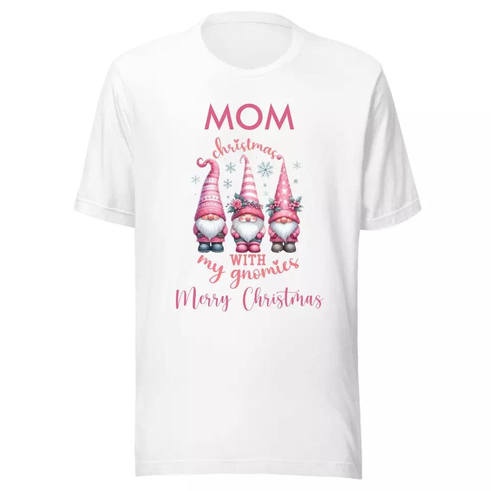 Custom Pink Christmas T-Shirt - ART-TSH042 - ARTFULANE