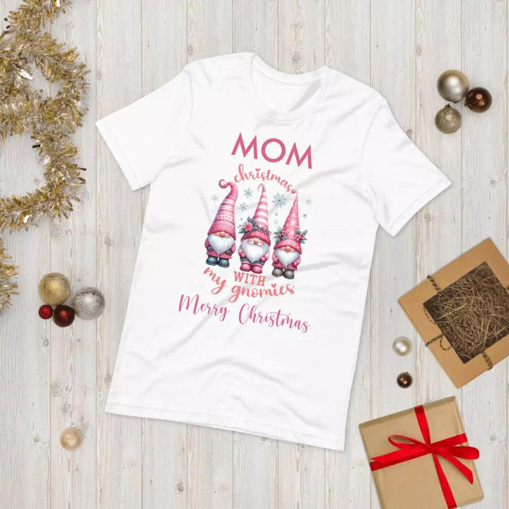 Custom Pink Christmas T-Shirt - ART-TSH042 - ARTFULANE