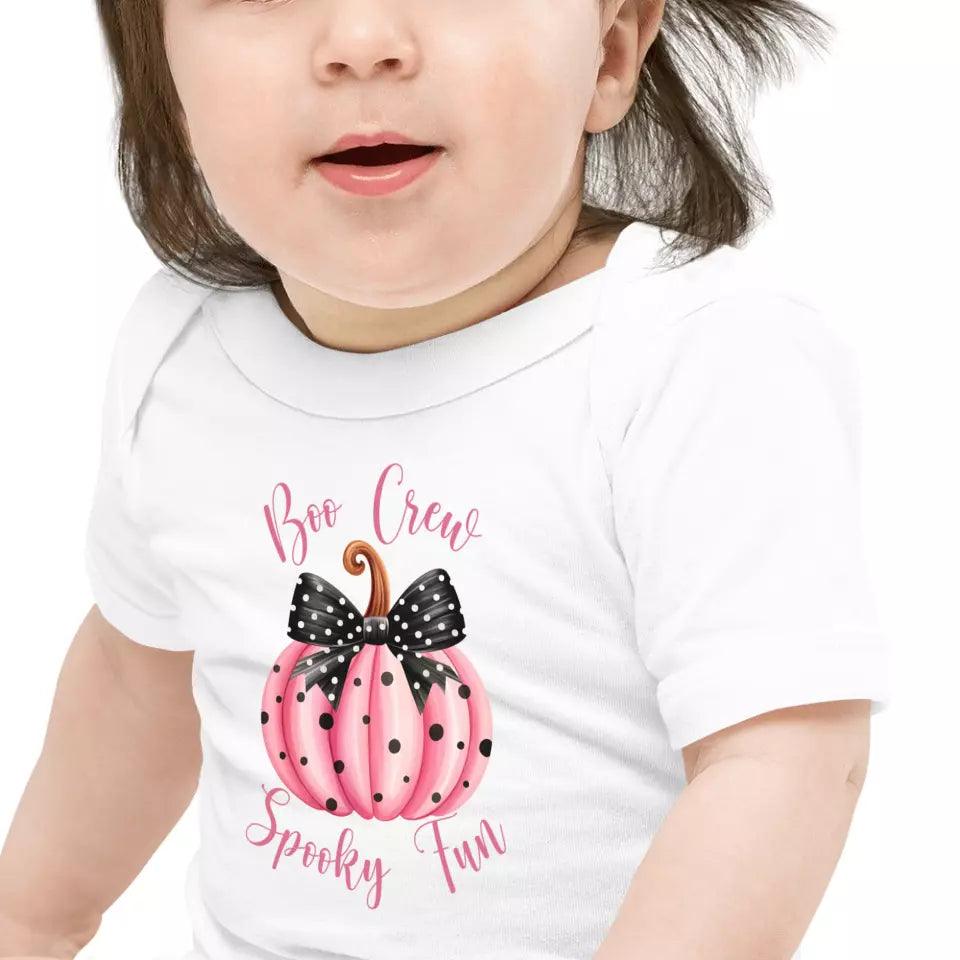 Custom Pink Halloween Coquette Bow T-Shirt - ART-TSH043 - ARTFULANE