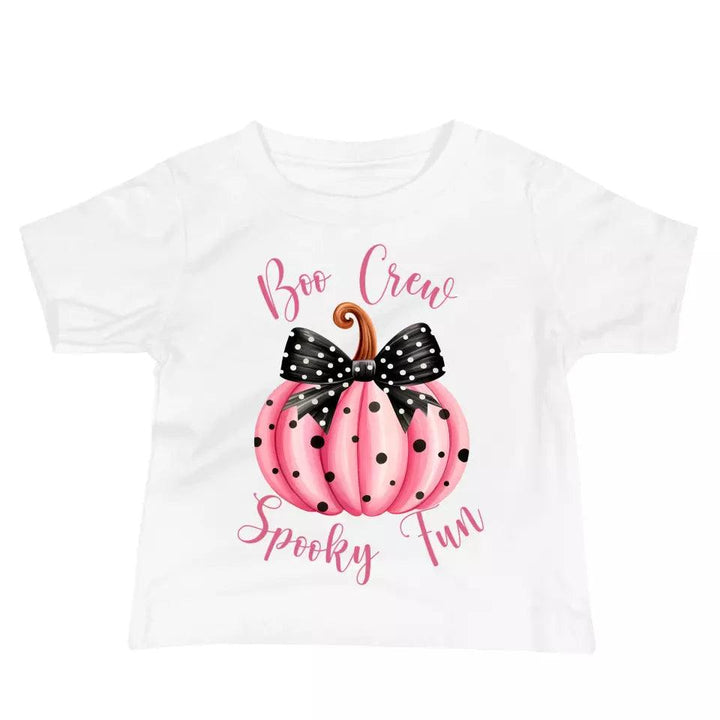 Custom Pink Halloween Coquette Bow T-Shirt - ART-TSH043 - ARTFULANE