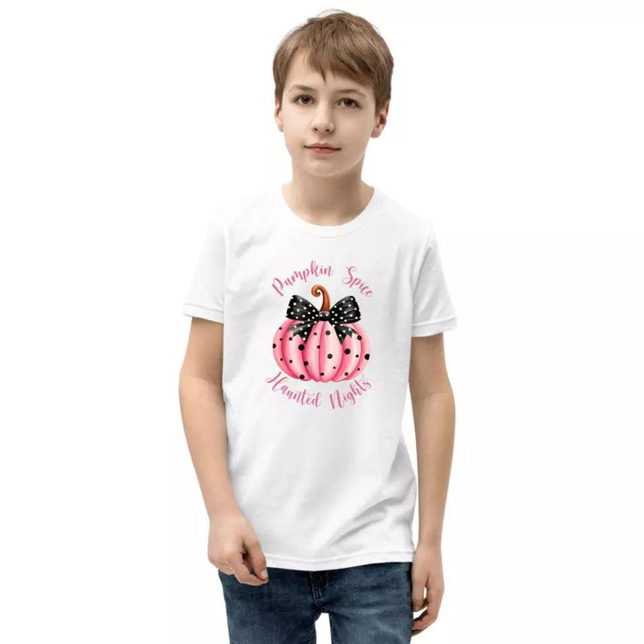 Custom Pink Halloween Coquette Bow T-Shirt - ART-TSH043 - ARTFULANE