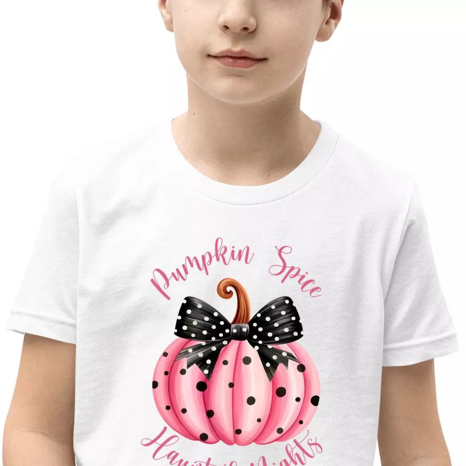 Custom Pink Halloween Coquette Bow T-Shirt - ART-TSH043 - ARTFULANE