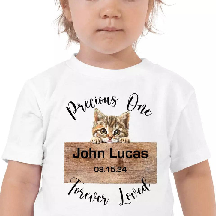 Custom Adorable Realistic Cat Peeking T-Shirt - ART-TSH044 - ARTFULANE