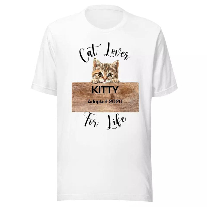 Custom Adorable Realistic Cat Peeking T-Shirt - ART-TSH044 - ARTFULANE