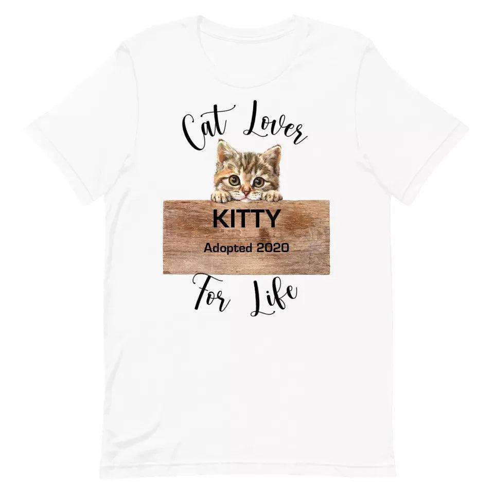 Custom Adorable Realistic Cat Peeking T-Shirt - ART-TSH044 - ARTFULANE