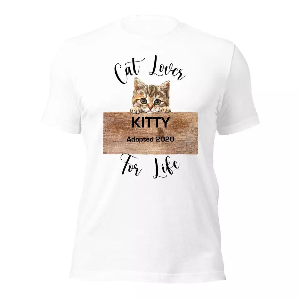 Custom Adorable Realistic Cat Peeking T-Shirt - ART-TSH044 - ARTFULANE