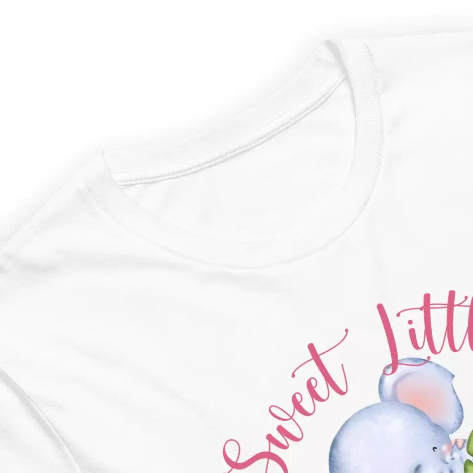 Custom Cute Elephant Safari Baby Announcement T-Shirt - ART-TSH048 - ARTFULANE