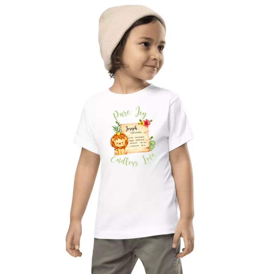 Custom Cute Lion Safari Baby Announcement T-Shirt - ART-TSH049 - ARTFULANE