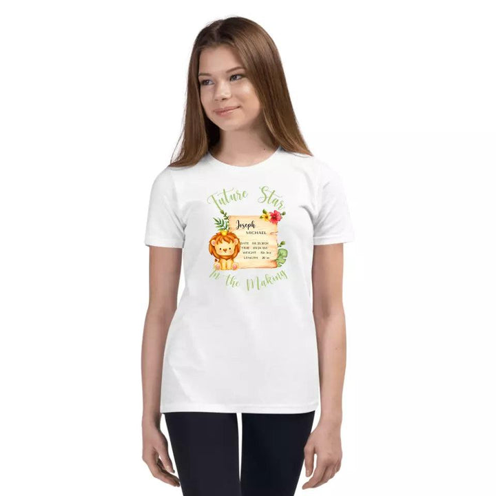 Custom Cute Lion Safari Baby Announcement T-Shirt - ART-TSH049 - ARTFULANE