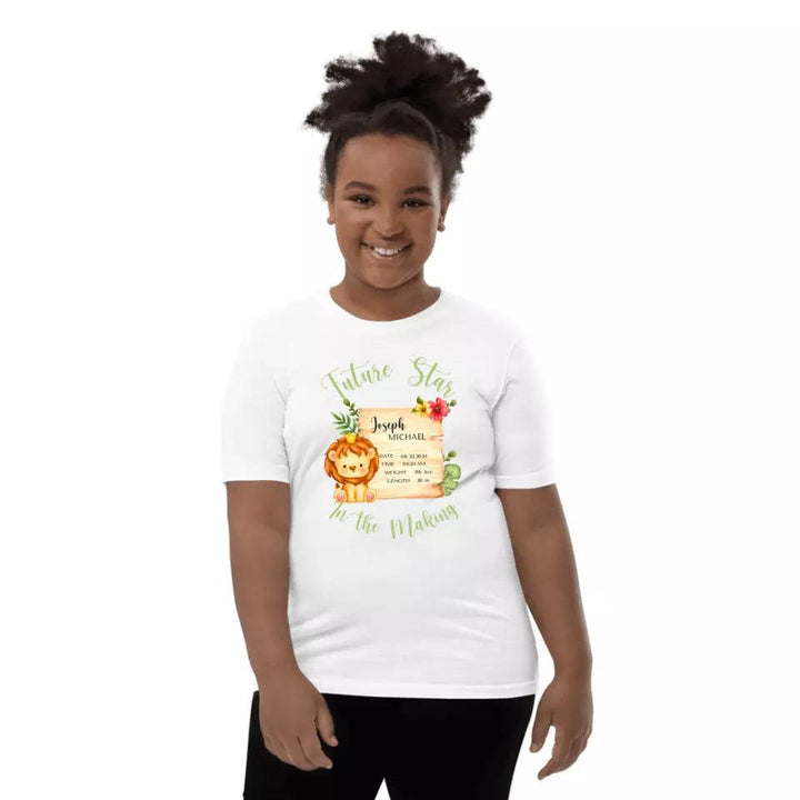 Custom Cute Lion Safari Baby Announcement T-Shirt - ART-TSH049 - ARTFULANE