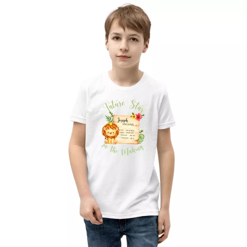 Custom Cute Lion Safari Baby Announcement T-Shirt - ART-TSH049 - ARTFULANE