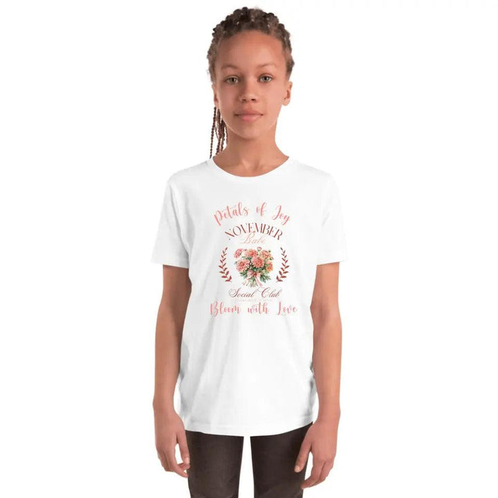 Custom Birth Month Flower Social Club T-Shirt - ART-TSH057 - ARTFULANE